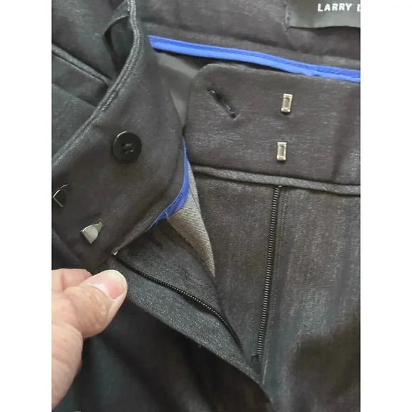 Larry Levine Women's Black Stretch Trouser Slacks Pants Size 12 - Picture 5 of 5